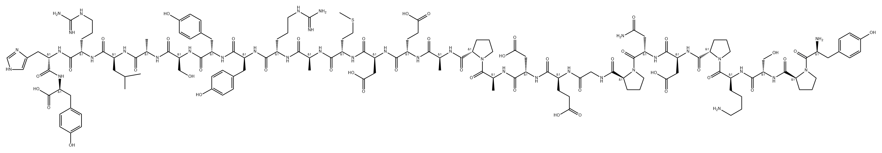 neuropeptide Y (1-27) Struktur