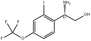 2-amino-2-[2-iodo-4-(trifluoromethoxy)phenyl]ethanol Struktur