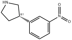 (S)-3-(3-nitrophenyl)pyrrolidine Struktur