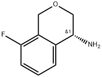 (R)-8-fluoroisochroman-4-amine Struktur