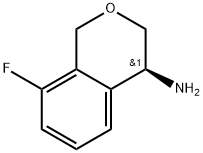 (S)-8-fluoroisochroman-4-amine Struktur