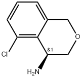 (S)-5-chloroisochroman-4-amine Struktur