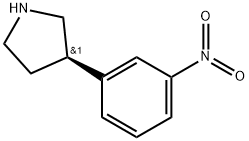 (R)-3-(3-nitrophenyl)pyrrolidine Struktur