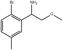 1-(2-bromo-5-methylphenyl)-2-methoxyethanamine Struktur