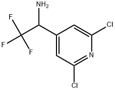 1-(2,6-二氯吡啶-4-基)-2,2,2-三氟乙醇胺, 1337081-59-0, 結(jié)構(gòu)式