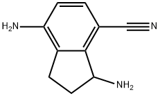 3,7-diamino-2,3-dihydro-1H-indene-4-carbonitrile Struktur