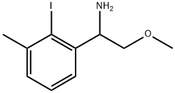 1-(2-iodo-3-methylphenyl)-2-methoxyethanamine Struktur