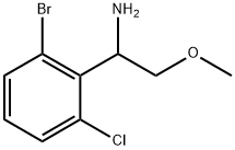 1-(2-bromo-6-chlorophenyl)-2-methoxyethan-1-amine Struktur