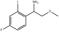 1-(4-fluoro-2-iodophenyl)-2-methoxyethanamine Struktur