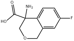 4-amino-7-fluoroisochromane-4-carboxylic acid Struktur