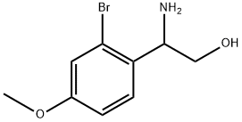 2-amino-2-(2-bromo-4-methoxyphenyl)ethan-1-ol Struktur