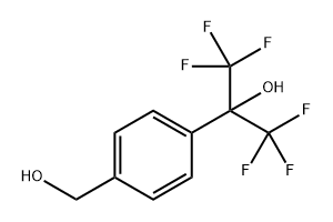 1,1,1,3,3,3-Hexafluoro-2-[4-(hydroxymethyl)phenyl]propan-2-ol Struktur