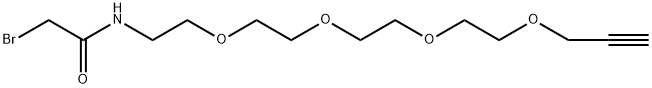 Bromoacetamide-PEG4-Propargyl Struktur