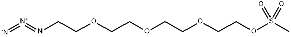 Ms-PEG4-azide Struktur