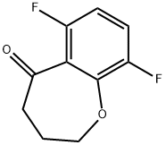 6,9-difluoro-3,4-dihydrobenzo[b]oxepin-5(2H)-one Struktur