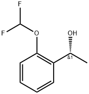 Benzenemethanol, 2-(difluoromethoxy)-α-methyl-, (αR)- Struktur