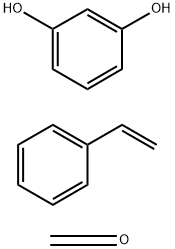 Formaldehyde, polymer with 1,3-benzenediol and ethenylbenzene Struktur