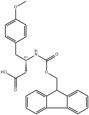 (9H-Fluoren-9-yl)MethOxy]Carbonyl (S)-3-Amino-4-(4-methoxy-phenyl)-butyric acid Struktur