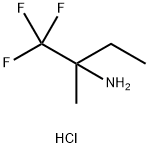 1,1,1-trifluoro-2-methylbutan-2-amine hydrochloride Struktur