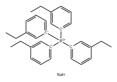 Borate(1-), tetrakis(3-ethylphenyl)-, sodiuM(9CI) Struktur