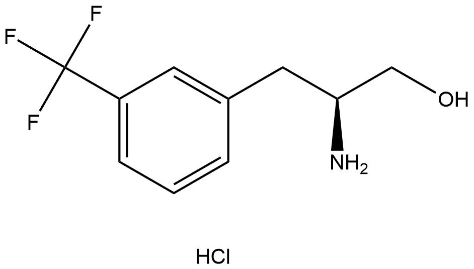 (S)-2-amino-3-(3-(trifluoromethyl)phenyl)propan-1-ol hydrochloride Struktur