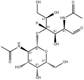 N-acetylgalactosaminyl-1-4-N-acetylglucosamine Struktur