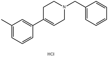 Pyridine, 1,2,3,6-tetrahydro-4-(3-methylphenyl)-1-(phenylmethyl)-, hydrochloride (1:1) Struktur