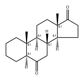 5α-Androstane-6,17-dione Struktur