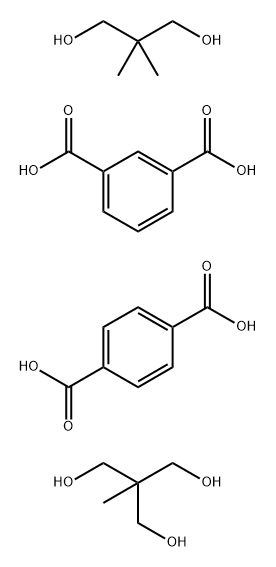 1,3-Benzenedicarboxylic acid, polymer with 1,4-benzenedicarboxylic acid, 2,2-dimethyl-1,3-propanediol and 2-(hydroxymethyl)-2-methyl-1,3-propanediol Struktur