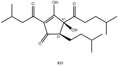 (+)-cis-Tetrahydroisohumulone potassium Struktur