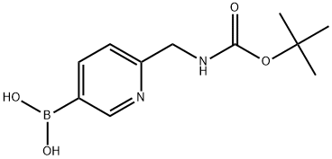 Carbamic acid, N-[(5-borono-2-pyridinyl)ethyl]-, C-(1,1-dimethylethyl) ester Struktur