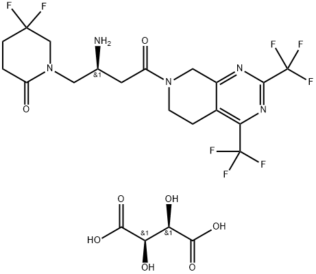 Gemigliptin L-tartrate Sesquihydrate Struktur