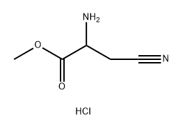 methyl 2-amino-3-cyanopropanoate hydrochloride Struktur