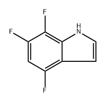 4,6,7-Trifluoro-1H-indole Struktur