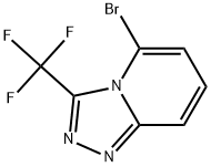 5-Bromo-3-(trifluoromethyl)-[1,2,4]triazolo[4,3-a]pyridine Struktur