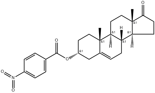 (3α)-3-[(4-Nitrobenzoyl)oxy]androst-5-en-17-one Struktur