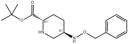 2-Piperidinecarboxylic acid, 5-[(phenylmethoxy)amino]-, 1,1-dimethylethyl ester, (2S,5R)- Struktur