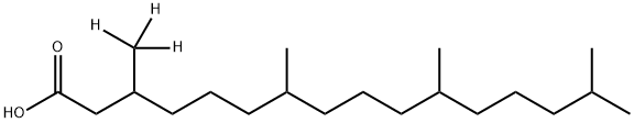 Phytanic Acid-d3 Struktur