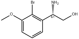 (2S)-2-amino-2-(2-bromo-3-methoxyphenyl)ethan-1-ol Struktur