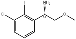 (S)-1-(3-chloro-2-iodophenyl)-2-methoxyethanamine Struktur