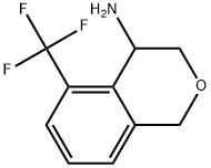 5-(trifluoromethyl)isochroman-4-amine Struktur