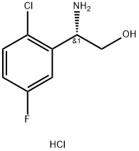 (S)-2-Amino-2-(2-chloro-5-fluorophenyl)ethan-1-ol hydrochloride Struktur