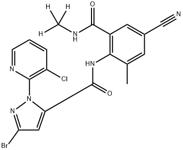 Cyantraniliprole-D3 Struktur