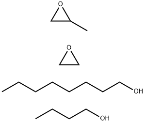 Oxirane, methyl-, polymer with oxirane, butyl octyl ether Struktur