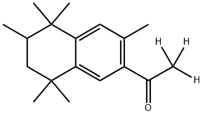 (±)-Tonalide-d3 (acetyl-d3) Struktur