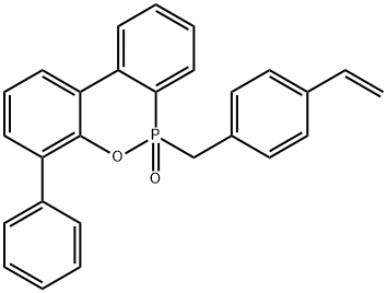 6H-Dibenz[c,e][1,2]oxaphosphorin, 6-[(4-ethenylphenyl)methyl]-4-phenyl-6-oxide Struktur