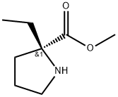 methyl(R)-2-ethylpyrrolidine-2-carboxylate Struktur