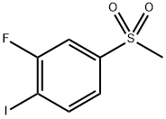 2-fluoro-1-iodo-4-(methylsulfonyl)benzene Struktur