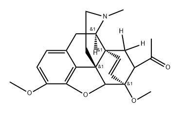 Salt of 1-[(5α,6β,14β,18S)-3,6-dimethoxy-17-methyl-7,8-didehydro-18,19-dihydro-4,5-epoxy-6,14-ethenomorphinan-18-yl]ethanone and tartaric acid (1:1) Struktur