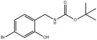 TERT-BUTYL (4-BROMO-2-HYDROXYBENZYL)CARBAMATE Struktur